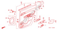 ACHTER PORTIER VOERING voor Honda CIVIC 1.8 EXECUTIVE 5 deuren intelligente transmissie IMT 2007