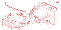 ACHTER RUIT voor Honda CIVIC 2.2 SPORT 5 deuren 6-versnellings handgeschakelde versnellingsbak 2006