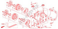 AIRCONDITIONER (COMPRESSOR) (DIESEL) voor Honda CIVIC 2.2 COMFORT 5 deuren 6-versnellings handgeschakelde versnellingsbak 2007