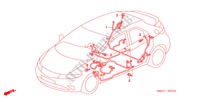 BEDRADINGSBUNDEL(LH)(2) voor Honda CIVIC 2.2 SPORT 5 deuren 6-versnellings handgeschakelde versnellingsbak 2007