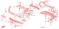 BUMPERS voor Honda CIVIC 1.8 SPORT 5 deuren 6-versnellings handgeschakelde versnellingsbak 2007