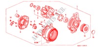 GENERATOR(DENSO) (DIESEL) voor Honda CIVIC 2.2 SPORT      DPF 5 deuren 6-versnellings handgeschakelde versnellingsbak 2007