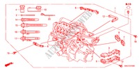 MOTOR BEDRADINGSBUNDEL (1.4L) voor Honda CIVIC 1.4 COMFORT 5 deuren 6-versnellings handgeschakelde versnellingsbak 2007