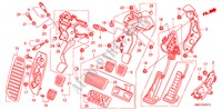 PEDAAL(RH) voor Honda CIVIC 2.2 SE 5 deuren 6-versnellings handgeschakelde versnellingsbak 2006