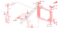RADIATOR SLANG/RESERVETANK(1.8L) voor Honda CIVIC 1.8 SPORT 5 deuren intelligente transmissie IMT 2007