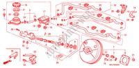 REM HOOFDCILINDER/ HOOFDSPANNING(LH) voor Honda CIVIC 1.8 SPORT 5 deuren intelligente transmissie IMT 2006