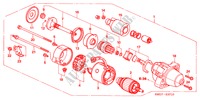 STARTMOTOR (MITSUBISHI) (DIESEL) voor Honda CIVIC 2.2 COMFORT 5 deuren 6-versnellings handgeschakelde versnellingsbak 2007