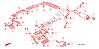 UITLAATPIJP/GELUIDDEMPER (1.4L) voor Honda CIVIC 1.4 SPORT 5 deuren 6-versnellings handgeschakelde versnellingsbak 2006