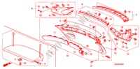 ACHTERKLEP VOERING voor Honda CIVIC 1.8 EX 5 deuren 5-traps automatische versnellingsbak 2009