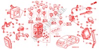 BEDIENINGSEENNEID(CABINE)(LH)(1) voor Honda CIVIC 1.4 COMFORT 5 deuren 6-versnellings handgeschakelde versnellingsbak 2009