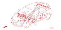 BEDRADINGSBUNDEL(RH)(3) voor Honda CIVIC 1.8 EX 5 deuren 5-traps automatische versnellingsbak 2010