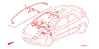 BEDRADINGSBUNDEL(RH)(4) voor Honda CIVIC 2.2 VXI 5 deuren 6-versnellings handgeschakelde versnellingsbak 2010