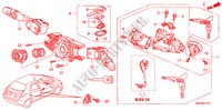 COMBINATIESCHAKELAAR(RH) voor Honda CIVIC 1.8 ES 5 deuren 6-versnellings handgeschakelde versnellingsbak 2009