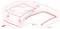 DAK GLAS voor Honda CIVIC 1.8 SPORT 5 deuren 6-versnellings handgeschakelde versnellingsbak 2010