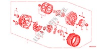GENERATOR(MITSUBISHI)(1.4L) voor Honda CIVIC 1.4 SPORT 5 deuren 6-versnellings handgeschakelde versnellingsbak 2009