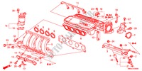 INLAAT SPRUITSTUK(1.4L) voor Honda CIVIC 1.4 COMFORT 5 deuren intelligente transmissie IMT 2009