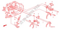 OVERSCHAKELVORK(DIESEL) voor Honda CIVIC 2.2 EX 5 deuren 6-versnellings handgeschakelde versnellingsbak 2009