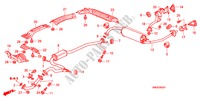 UITLAATPIJP/GELUIDDEMPER(1.8L) voor Honda CIVIC 1.8 EX 5 deuren 6-versnellings handgeschakelde versnellingsbak 2009