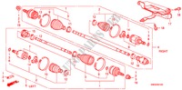 VOOR AANDRIJFAS(1.4L) voor Honda CIVIC 1.4 SPORT 5 deuren 6-versnellings handgeschakelde versnellingsbak 2010