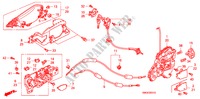 VOOR PORTIER SLOTEN/BUITEN HENDEL voor Honda CIVIC 1.8 SPORT 5 deuren 6-versnellings handgeschakelde versnellingsbak 2010