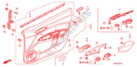 VOOR PORTIER VOERING(LH) voor Honda CIVIC 1.8 SPORT 5 deuren 5-traps automatische versnellingsbak 2009