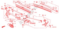 VOOR RUITESPROEIER(LH) voor Honda CIVIC 1.8 GT 5 deuren 6-versnellings handgeschakelde versnellingsbak 2010