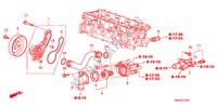 WATERPOMP(1.4L) voor Honda CIVIC 1.4 GT 5 deuren 6-versnellings handgeschakelde versnellingsbak 2010