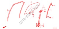 ACHTER PORTIER RAMEN/REGELAAR voor Honda CIVIC 1.8EXE 5 deuren 6-versnellings handgeschakelde versnellingsbak 2011