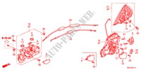 ACHTER PORTIER SLOTEN/BUITEN HENDEL voor Honda CIVIC 1.8GT    AUDIOLESS 5 deuren 5-traps automatische versnellingsbak 2011