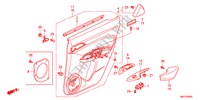 ACHTER PORTIER VOERING voor Honda CIVIC 2.2EXE 5 deuren 6-versnellings handgeschakelde versnellingsbak 2011