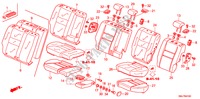 ACHTER ZITTING voor Honda CIVIC 1.8GT 5 deuren 5-traps automatische versnellingsbak 2011