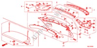 ACHTERKLEP VOERING voor Honda CIVIC 2.2EXE 5 deuren 6-versnellings handgeschakelde versnellingsbak 2011