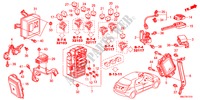 BEDIENINGSEENNEID(CABINE)(LH)(1) voor Honda CIVIC 1.8EXE 5 deuren 5-traps automatische versnellingsbak 2011