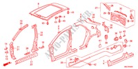 BUITEN PANELEN/ACHTER PANEEL voor Honda CIVIC 1.4SPORT 5 deuren intelligente transmissie IMT 2011