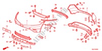BUMPERS voor Honda CIVIC 1.4SE 5 deuren 6-versnellings handgeschakelde versnellingsbak 2011