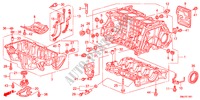 CILINDERBLOK/OLIEPAN(1.8L) voor Honda CIVIC 1.8SPORT 5 deuren 6-versnellings handgeschakelde versnellingsbak 2011
