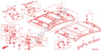 DAK VOERING voor Honda CIVIC 1.8GT    AUDIOLESS 5 deuren 5-traps automatische versnellingsbak 2011