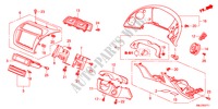 INSTRUMENTEN AFWERKING(RH)(BESTUURDERZIJKANT) voor Honda CIVIC 1.4S 5 deuren 6-versnellings handgeschakelde versnellingsbak 2011