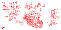 MOTOR BEVESTIGINGEN(DIESEL) voor Honda CIVIC 2.2EX 5 deuren 6-versnellings handgeschakelde versnellingsbak 2011