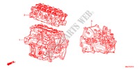 MOTOR MONTAGE/VERSNELLINGSBAKSAMENSTEL(1.4L) voor Honda CIVIC 1.4SPORT 5 deuren 6-versnellings handgeschakelde versnellingsbak 2011
