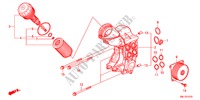 OLIEFILTER HOUDER(DIESEL) voor Honda CIVIC 2.2COMFORT 5 deuren 6-versnellings handgeschakelde versnellingsbak 2011