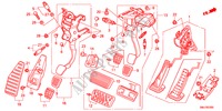PEDAAL(LH) voor Honda CIVIC 1.8GT 5 deuren 5-traps automatische versnellingsbak 2011