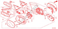 SPIEGEL voor Honda CIVIC 1.8S 5 deuren 5-traps automatische versnellingsbak 2011