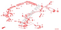 UITLAATPIJP/GELUIDDEMPER(1.4L) voor Honda CIVIC 1.4GT 5 deuren 6-versnellings handgeschakelde versnellingsbak 2011