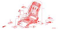 V. ZITTING COMPONENTEN(L.) voor Honda CIVIC 1.8GT 5 deuren 5-traps automatische versnellingsbak 2011