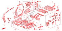 VLOER/BINNEN PANELEN voor Honda CIVIC 1.8S 5 deuren 5-traps automatische versnellingsbak 2011