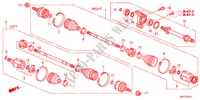 VOOR AANDRIJFAS/HALVE AS(1.8L) voor Honda CIVIC 1.8EXE 5 deuren 5-traps automatische versnellingsbak 2011