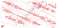 VOOR AANDRIJFAS/HALVE AS(DIESEL) voor Honda CIVIC 2.2VXI 5 deuren 6-versnellings handgeschakelde versnellingsbak 2011