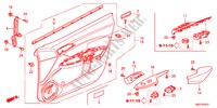 VOOR PORTIER VOERING(LH) voor Honda CIVIC 2.2EXE 5 deuren 6-versnellings handgeschakelde versnellingsbak 2011