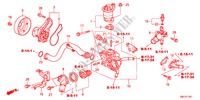 WATERPOMP(1.8L) voor Honda CIVIC 1.8SPORT 5 deuren 6-versnellings handgeschakelde versnellingsbak 2011